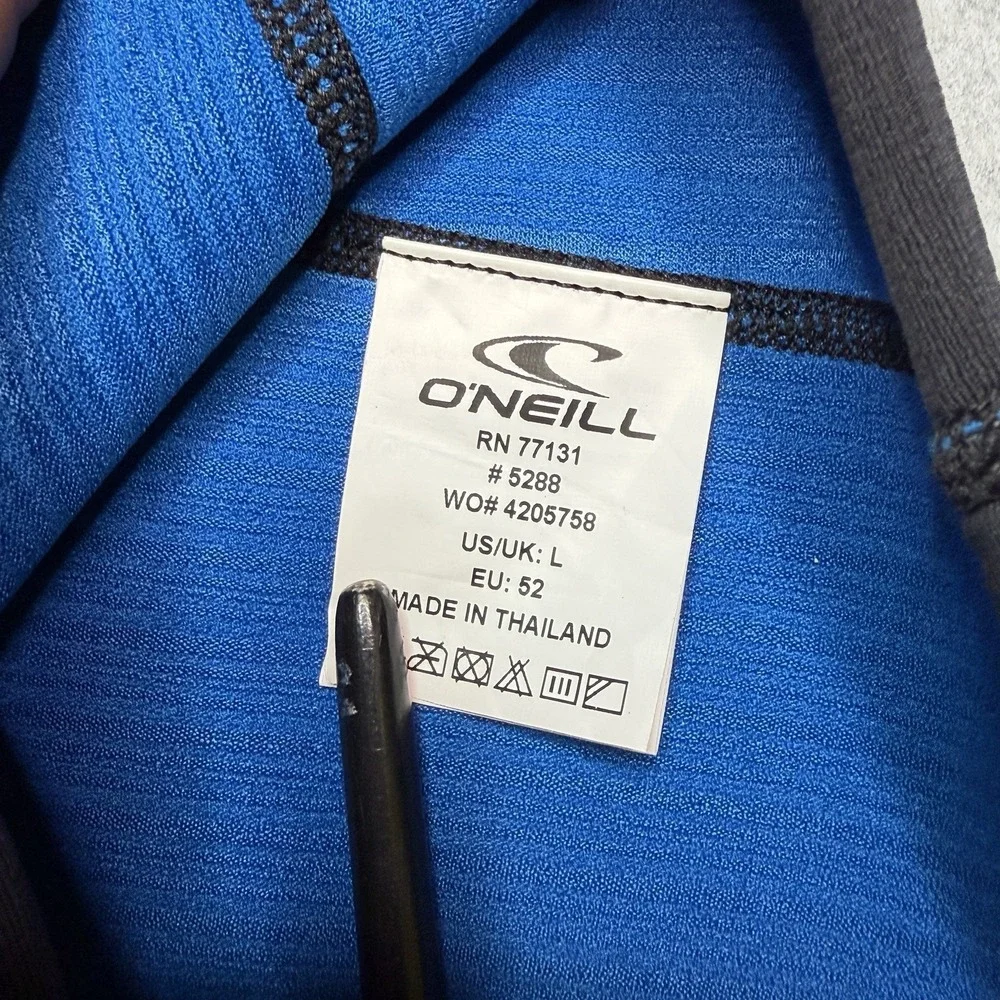 New O'Neill Hyperfreak 1.5mm Long Sleeve Wetsuit Top Men's Size Large Black